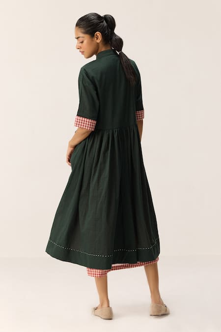 Kharakapas Tangled in Checks Dress 