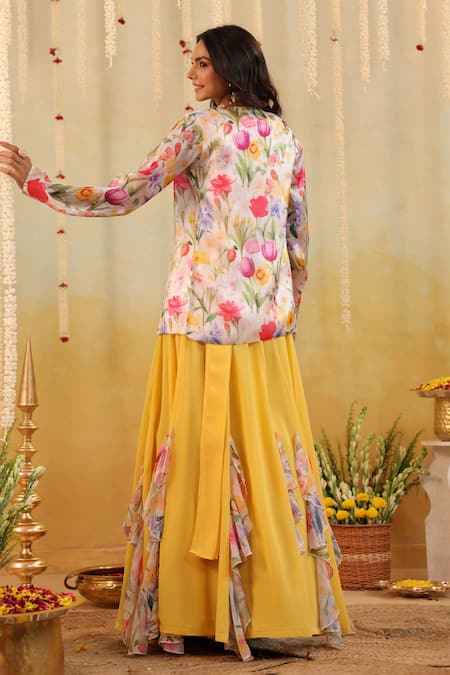 B'Infinite Garden Tulip Embellished Three Piece Set 