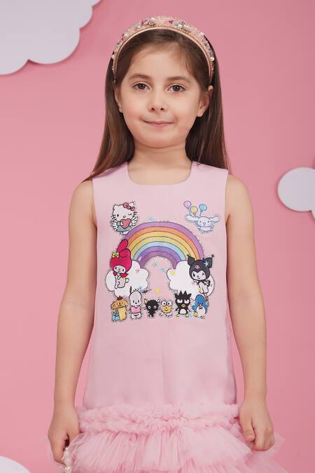 Buy_Hoity Moppet_Pink Crepe Designer Sanrio Dress 