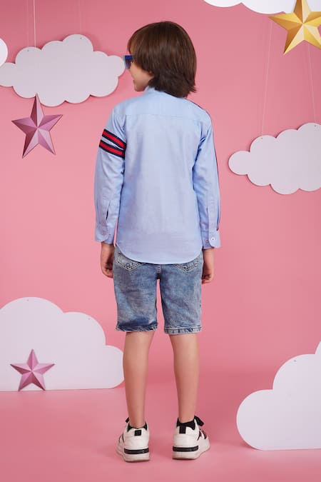 Hoity Moppet Spider-verse Light Blue Shirt 