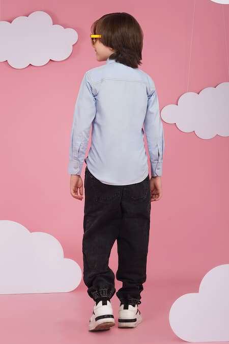 Hoity Moppet Light Blue Designer Shirt 