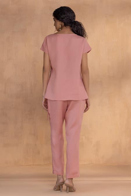 Kaveri Golden Daisy Bow Co-ord Set 