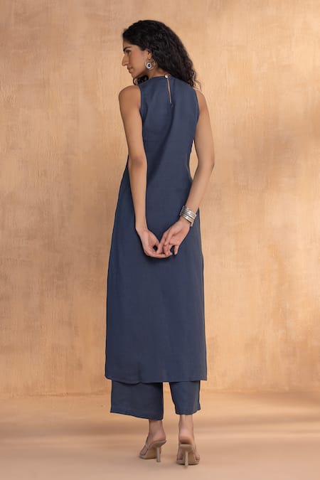 Kaveri Designer Linen Tunic & Pant Set 