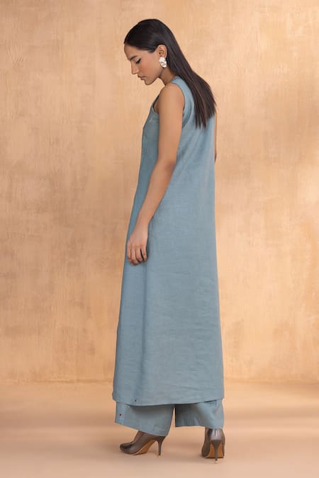 Kaveri Linen Tunic & Pant Set 