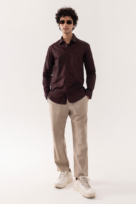 PAARSH Designer Puddle Giza Cotton Shirt 