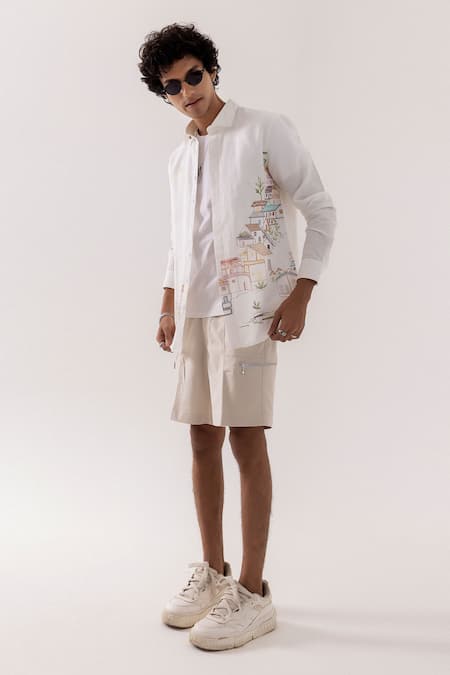 PAARSH Embroidered Linen Shirt 