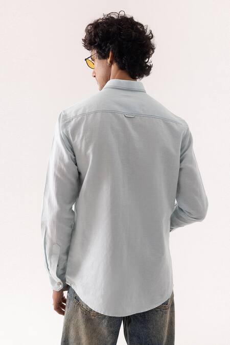 PAARSH Toucan Print Ice Blue Shirt 