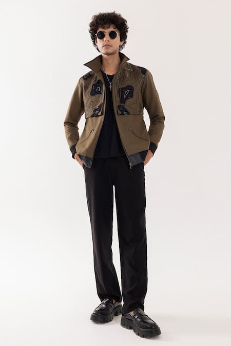 PAARSH Olive Green Designer Jacket 