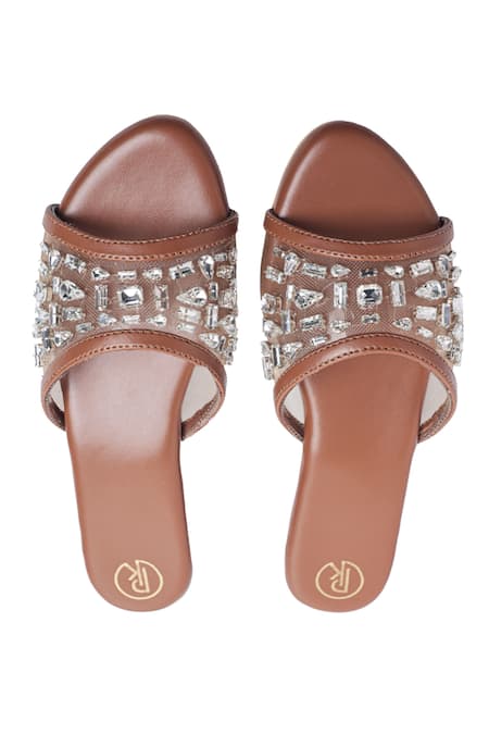 Preet Kaur Embellished Sheer Sandals 