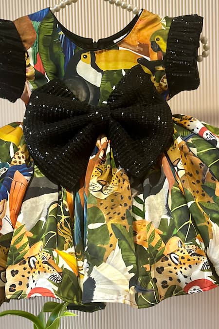 Rage Attire-Sweta Saria Floral Print Designer Dress 