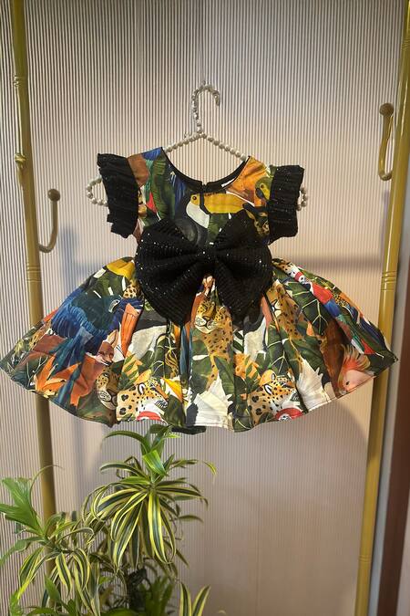 Rage Attire-Sweta Saria Floral Print Designer Dress 