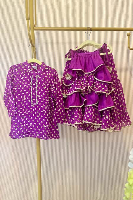 Rage Attire-Sweta Saria Layered Tunic & Sharara Set 