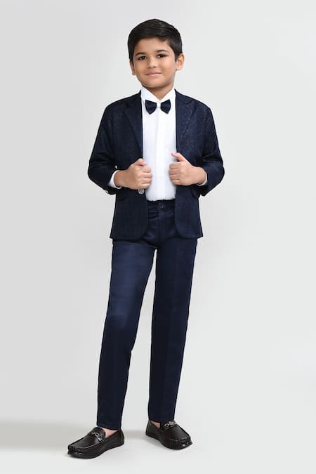 Arihant Rai Sinha Navy Blue Designer Suit Set 