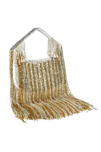 Nazaakat By Samara Singh Multicolor Cut Work, Tassels Exquisite Mother Of Pearl Clutch Bag Online at Aza Fashions Nazaakat By Samara Singh_Multicolor Cut Work, Tassels Exquisite Mother Of Pearl Clutch Bag _Online_at_Aza_Fashions