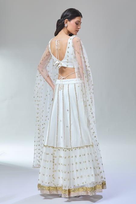 Divya Kanakia Sequin Embroidered Lehenga & Blouse Set 