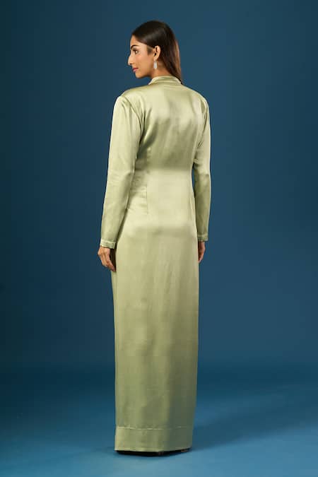 Anamika Khanna Jade Long Coat Set 