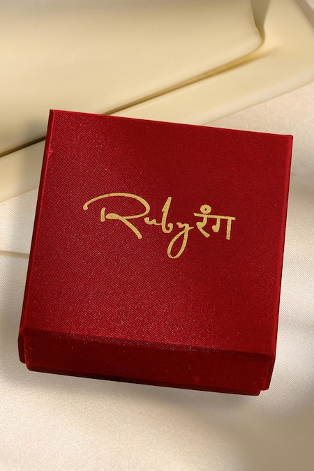 Shop_Ruby Raang_Green Stones Natural Earrings _Online_at_Aza_Fashions