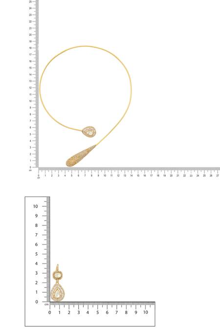 Buy Ruby Raang Gold Plated Stones, Crystals Antique Finish Earrings And Necklace Set Online at Aza Fashions Buy_Ruby Raang_Gold Plated Stones, Crystals Antique Finish Earrings And Necklace Set _Online_at_Aza_Fashions