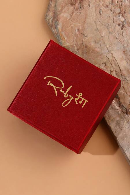 Buy_Ruby Raang_Multi Color Imitation Gemstones Natural Earrings And Necklace Set 