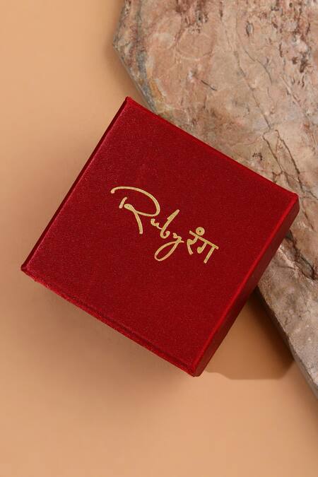 Buy_Ruby Raang_Gold Plated Stones Natural Antique Finish Earrings And Choker Necklace Set 