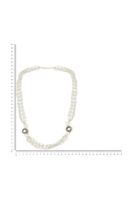 Ruby Raang Silver Plated Kundan Neckalce Online at Aza Fashions Ruby Raang_Silver Plated Kundan Neckalce _Online_at_Aza_Fashions