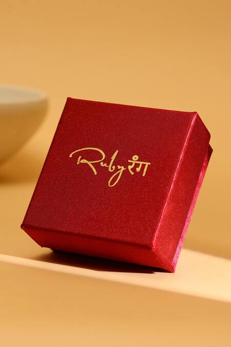 Ruby Raang_Silver Plated Beaded Kundan Necklace _at_Aza_Fashions