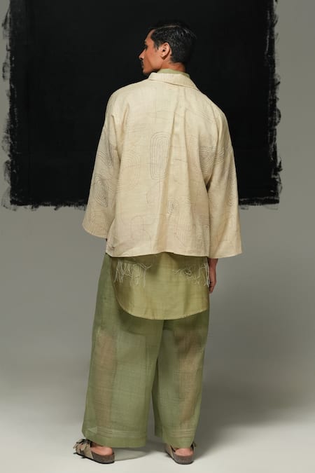 Urvashi Kaur Chanderi Silk ETHER Shirt 