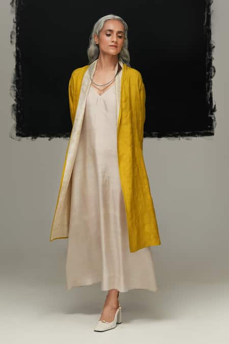 Urvashi Kaur Yoru Handwoven Silk Jacket 