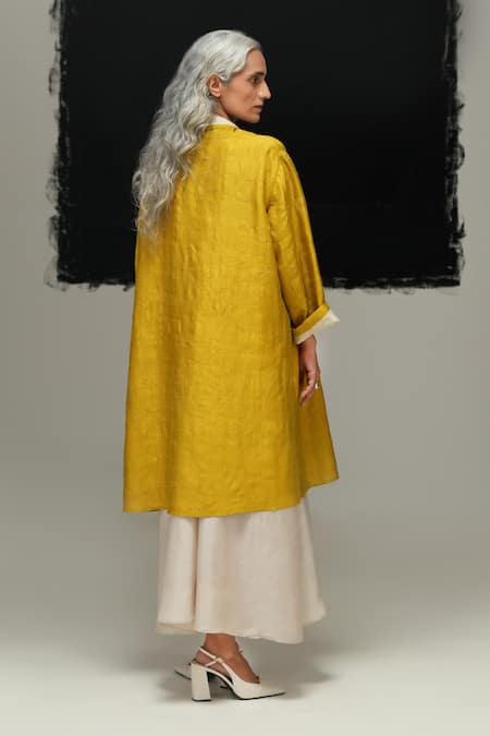 Urvashi Kaur Yoru Handwoven Silk Jacket 