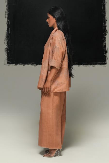 Urvashi Kaur Aron Handwoven Linen Pant 