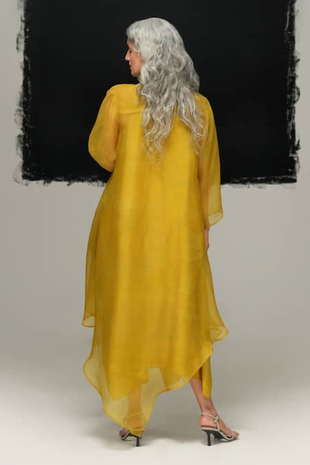 Urvashi Kaur Kaze Handwoven Organza Overlay 