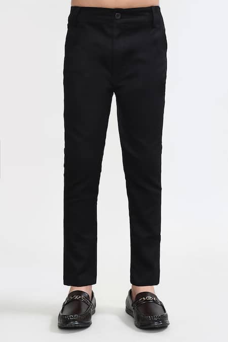 Petite Pomme_Beige Cotton Striped Blazer Set With T-shirt And Trouser _Online_at_Aza_Fashions