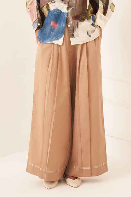 OFRIDA_Multi Color Cotton Collared Florence Ae Multicolor Shirt _Online_at_Aza_Fashions