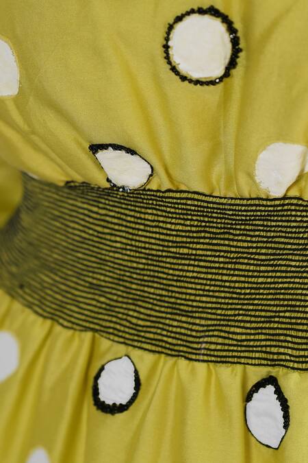 Saksham & Neharicka Lime Cotton, Silk Embroidery Round Neck Hand Kurta Set Online at Aza Fashions Saksham & Neharicka_Lime Cotton, Silk Embroidery Round Neck Hand Kurta Set _Online_at_Aza_Fashions