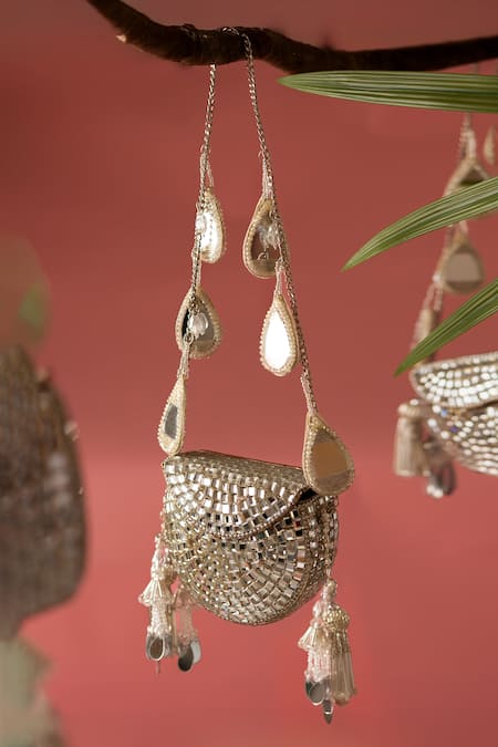 Bhavna Kumar Metal Mirror Mini Bag 