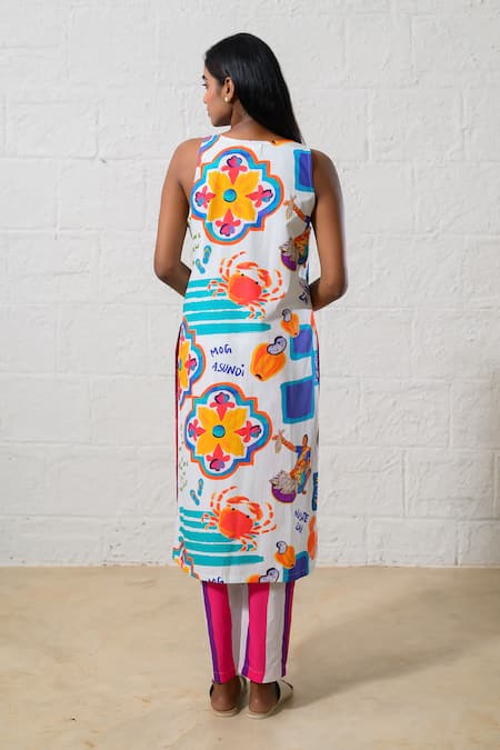 Prachi Kamat Multicolor Printed Kurta & Pant Set 