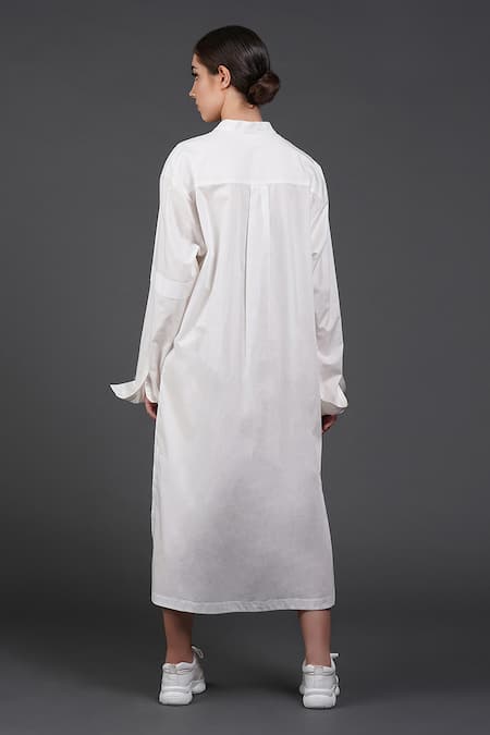 Samant Chauhan Gentle Coral Shirt Dress 