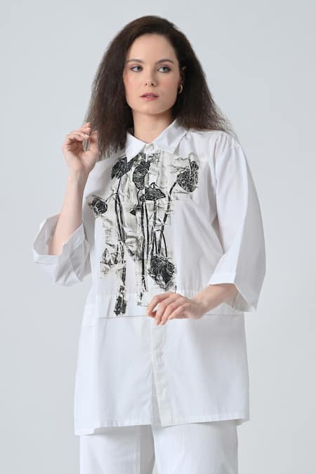 Samant Chauhan Branch Bloom Designer Shirt 