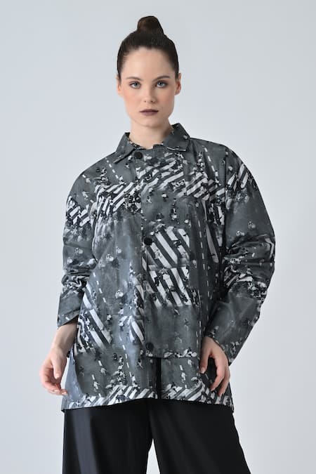 Samant Chauhan Designer Form Lines Shirt 