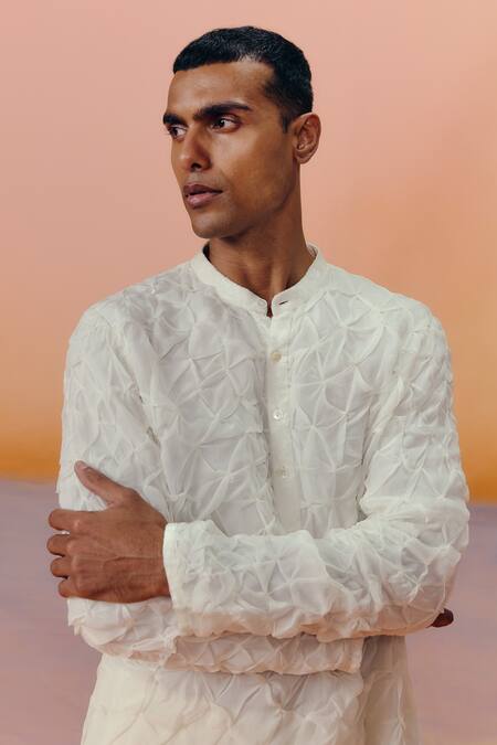 Buy Mishru Ivory Organza Remy Kurta Set Online at Aza Fashions Buy_Mishru_Ivory Organza Remy Kurta Set _Online_at_Aza_Fashions