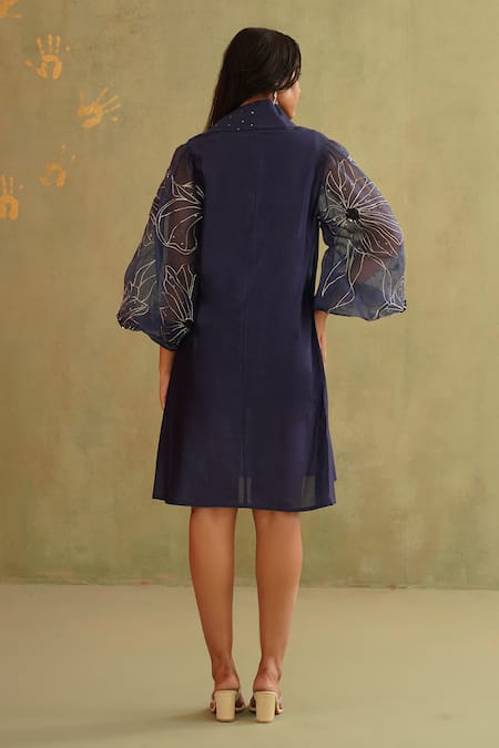 Midori By Sgv Midnight Blue Briana Dress 