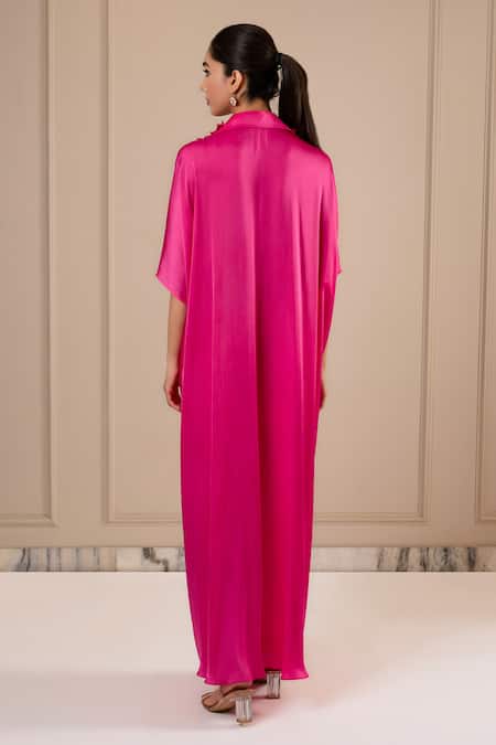 Omana By Ranjana Bothra Designer Silk Satin Kaftan 