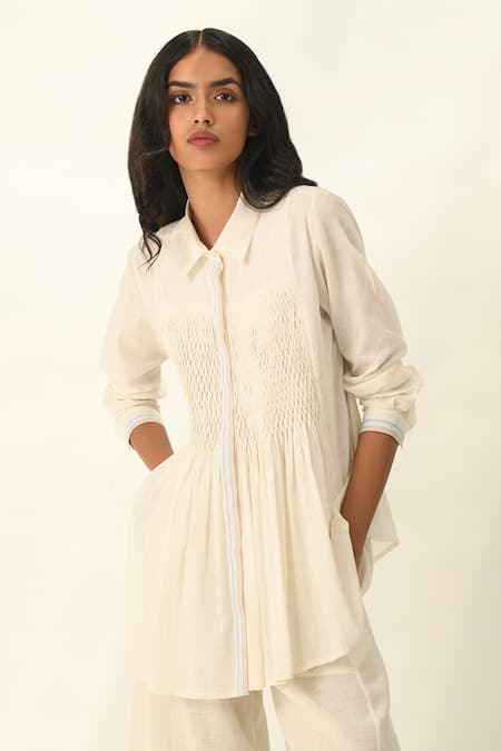 Payal Pratap Rugosa Smocking Top 
