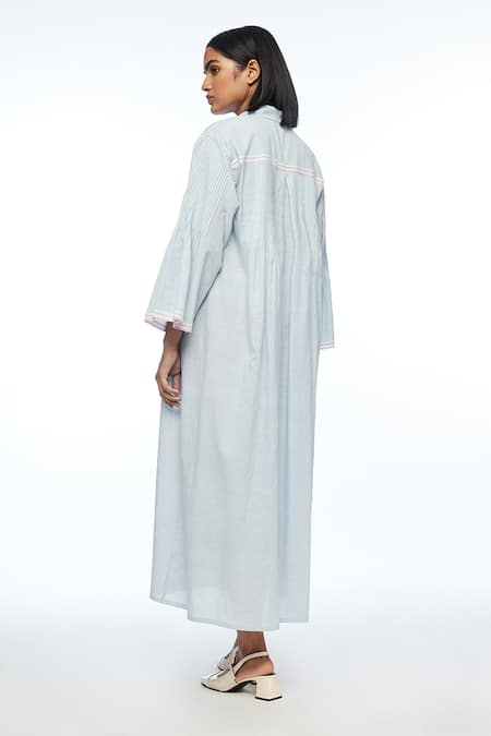 Payal Pratap Powder Blue Nitida Pleated Tunic 
