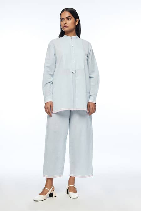 Payal Pratap Mandonii Yoke Pleated Top 