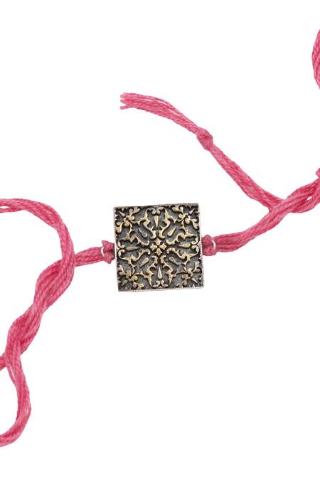 Buy_Sangeeta Boochra_Silver Heritage Rakhi _Online_at_Aza_Fashions