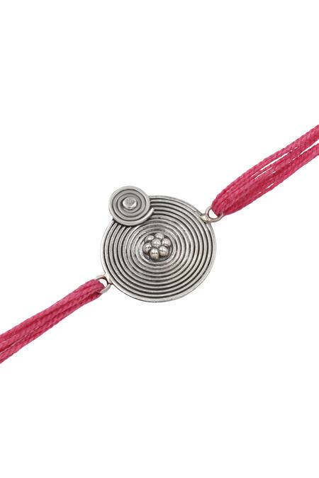Sangeeta Boochra_Silver Circle Rakhi _Online_at_Aza_Fashions