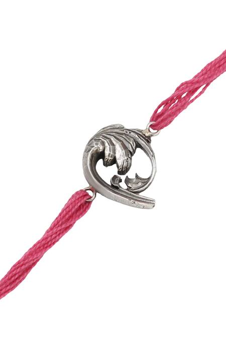 Buy_Sangeeta Boochra_Silver Guardian Spirit Rakhi _Online_at_Aza_Fashions