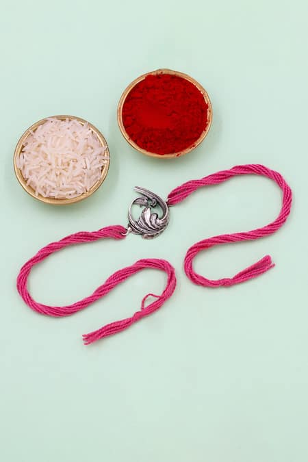 Sangeeta Boochra Guardian Spirit Silver Rakhi 