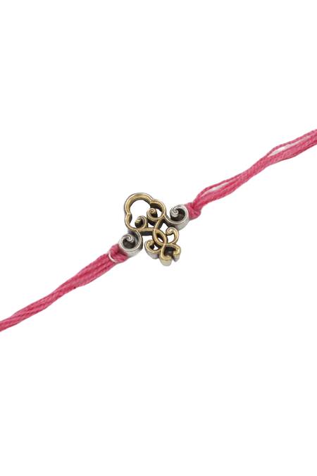 Sangeeta Boochra_Silver Heritage Knot Rakhi _Online_at_Aza_Fashions